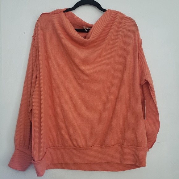 Free People Main Squeeze Hacci Balloon Sleeve Top - Picture 3 of 9